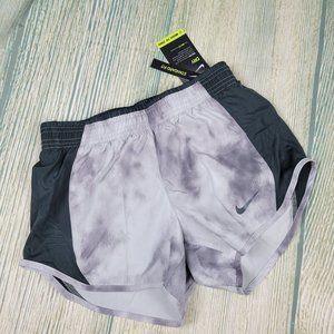 New NIKE dri-fit tie-dye marble print mesh panel shorts